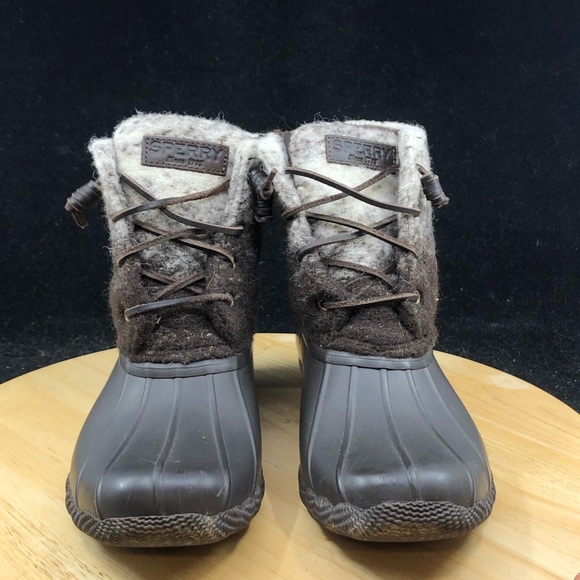 Sperry Womens Duck Boots Saltwater Ombre Rain Boot Wool Size 7 M US - Picture 3 of 10